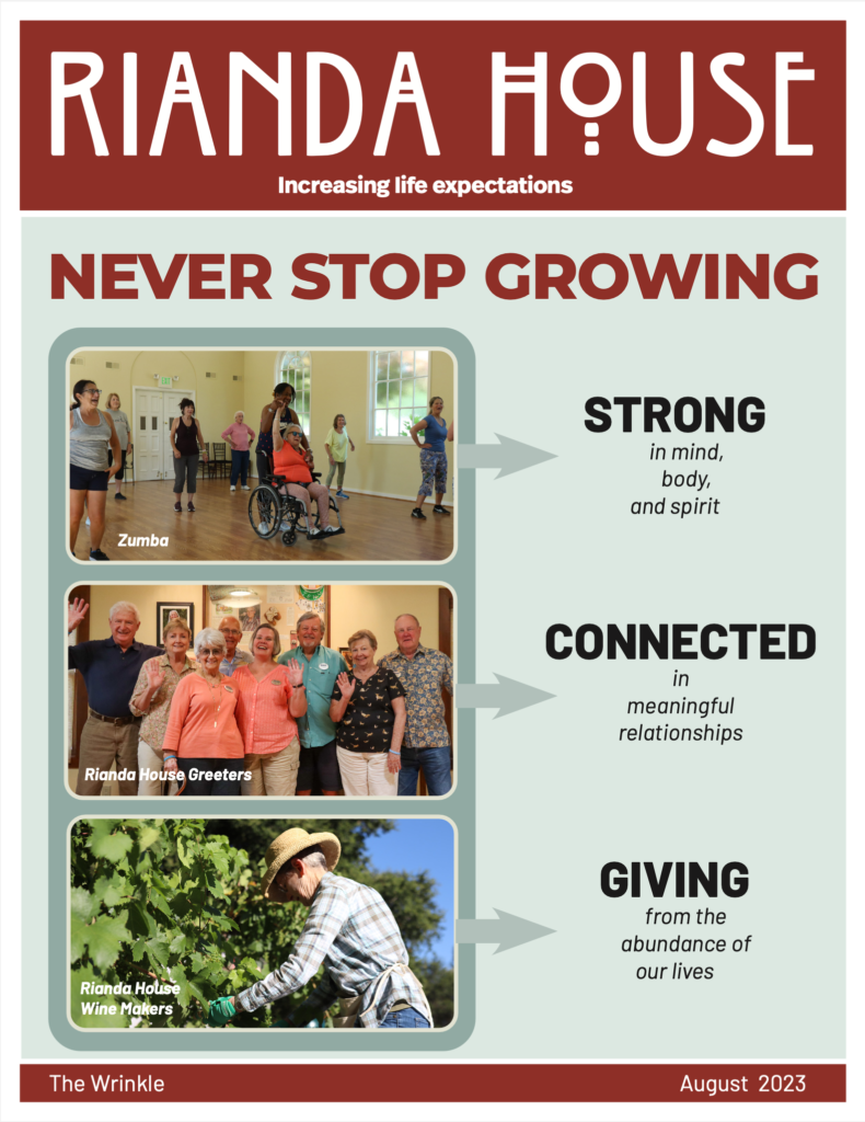 Calendar & Newsletter – Rianda House